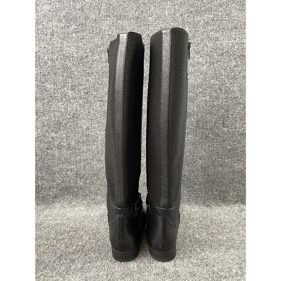 Alex Marie Black Leather Knee High Stretch Riding Boots Women's 6.5 - Picture 6 of 11